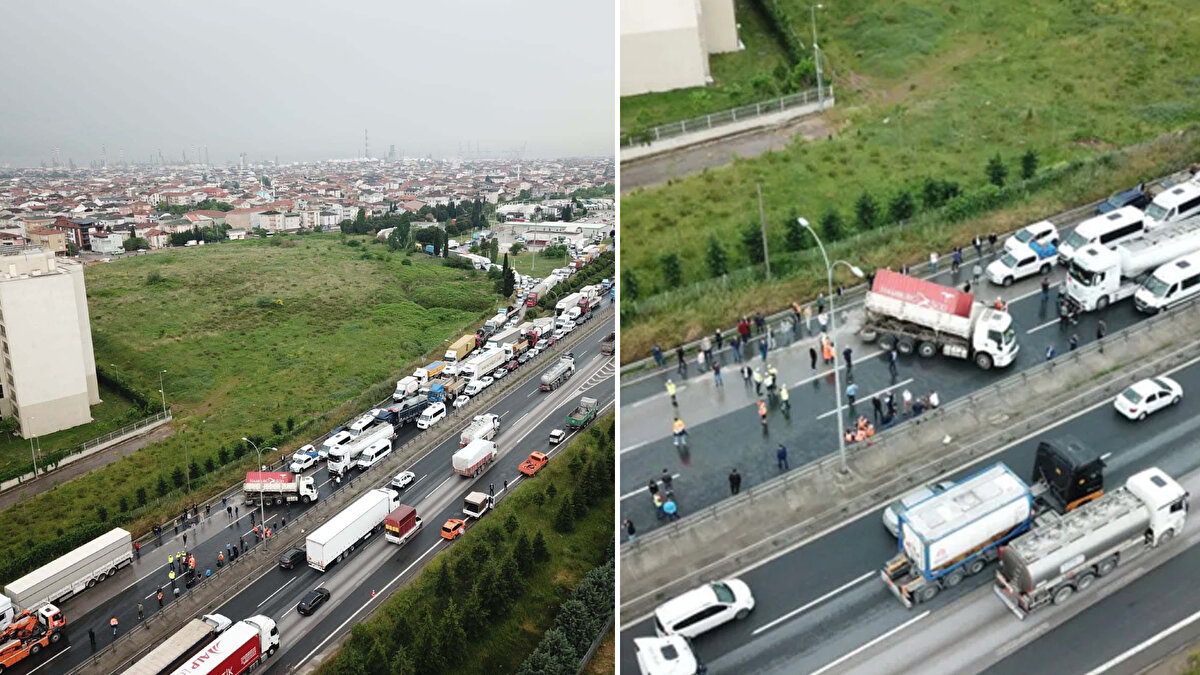 İstanbul yönünden, Ankara istikametine giden kamyon, sürücüsünün direksiyon kontrolünü kaybetmesi sonucu TEM Otoyolu’nun Körfez geçişi mevkiinde devrildi.<br><br>