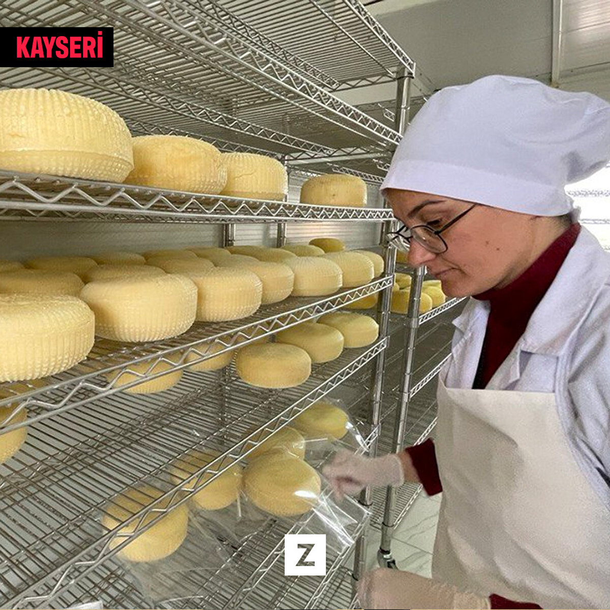 Kayseri'de, Orta Anadolu (ORAN) Kalkınma Ajansının desteğiyle kurulan tescilli Pınarbaşı Uzunyayla Çerkez peyniri üretim tesisi, yöredeki besiciler için gelir kapısı oldu.