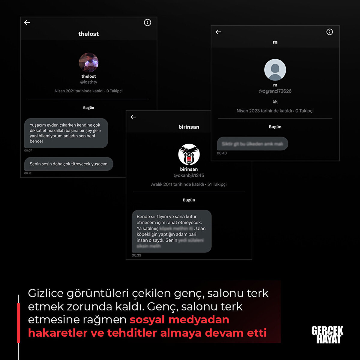 Genç, sosyal medyadan hakaretler ve tehditler almaya devam etti