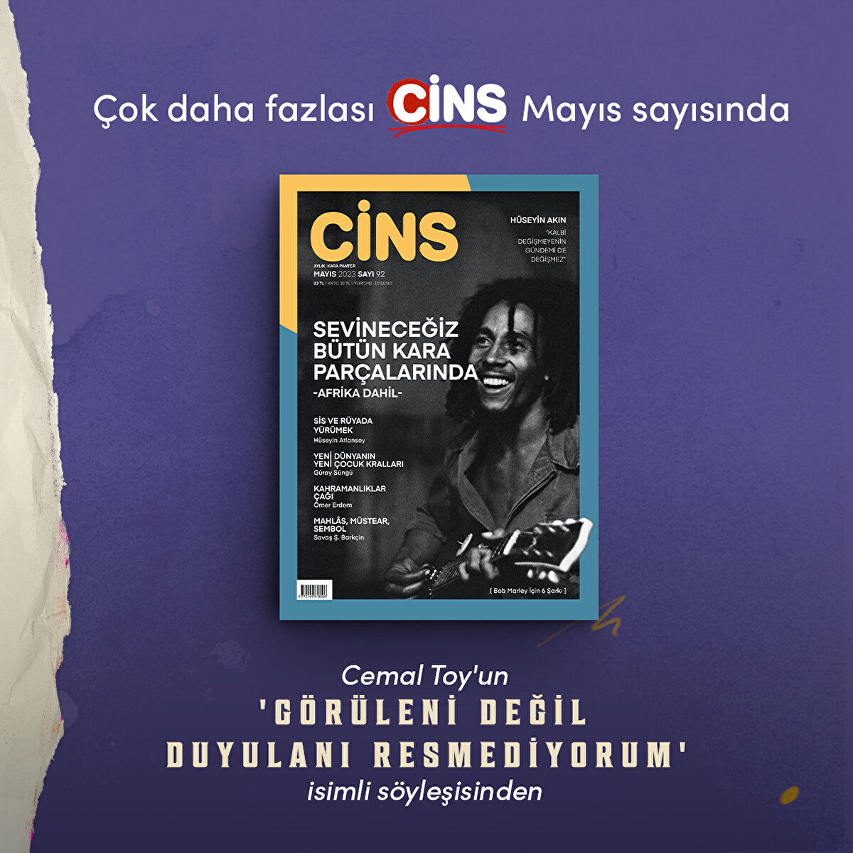 Cemal Toy'un 'Görüleni değil duyulanı resmediyorum' isimli söyleşisinden