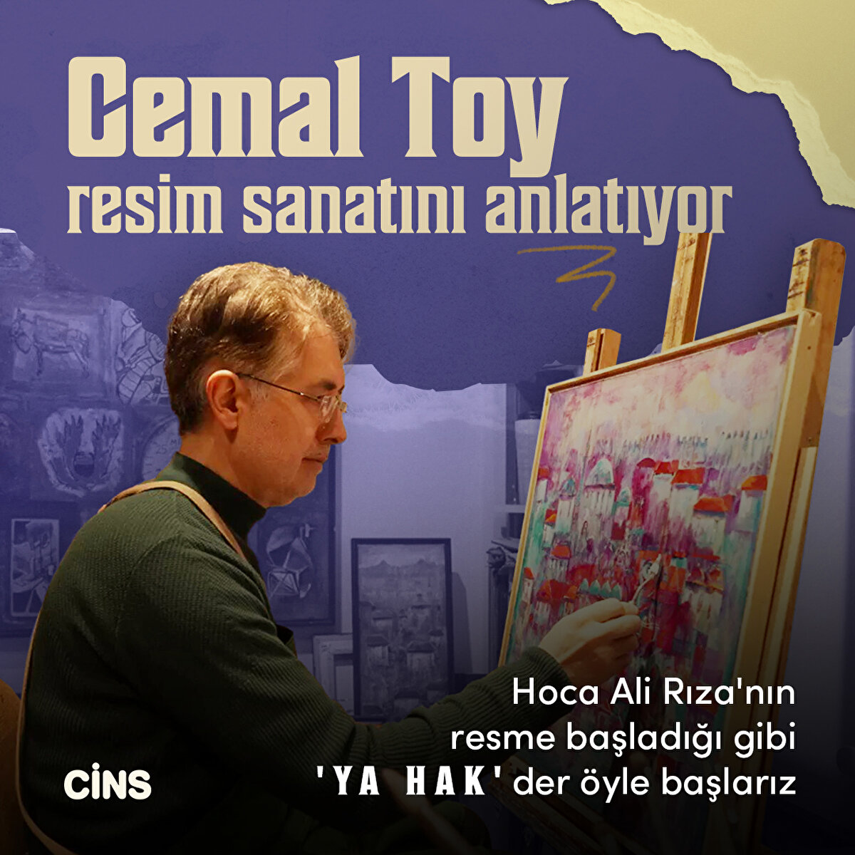 Hoca Ali Rıza'nın resme başladığı gibi 'Ya Hak' der öyle başlarız