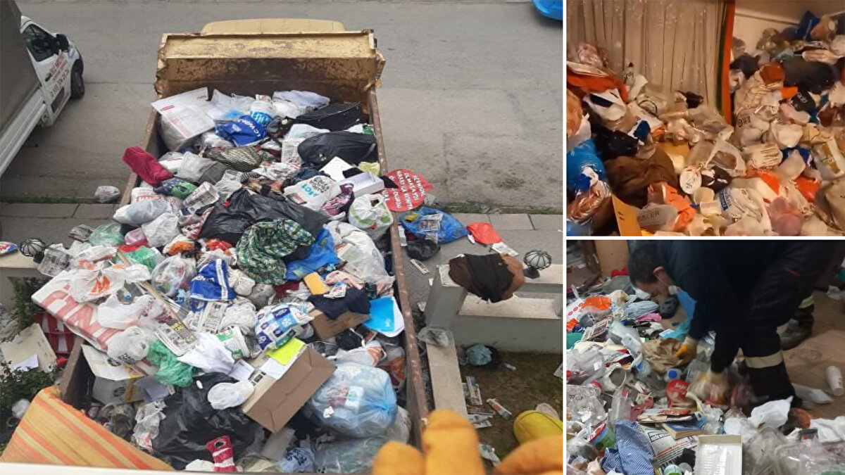 Odunpazarı ilçesi Vişnelik Mahallesi Şehit Levent Ünbaş Sokak'taki bir apartmanın 2'nci katında yaşayan Bülent K.'nin, evde topladığı çöpler bir süre sonra apartmanda pis koku yayılmasına neden oldu. 