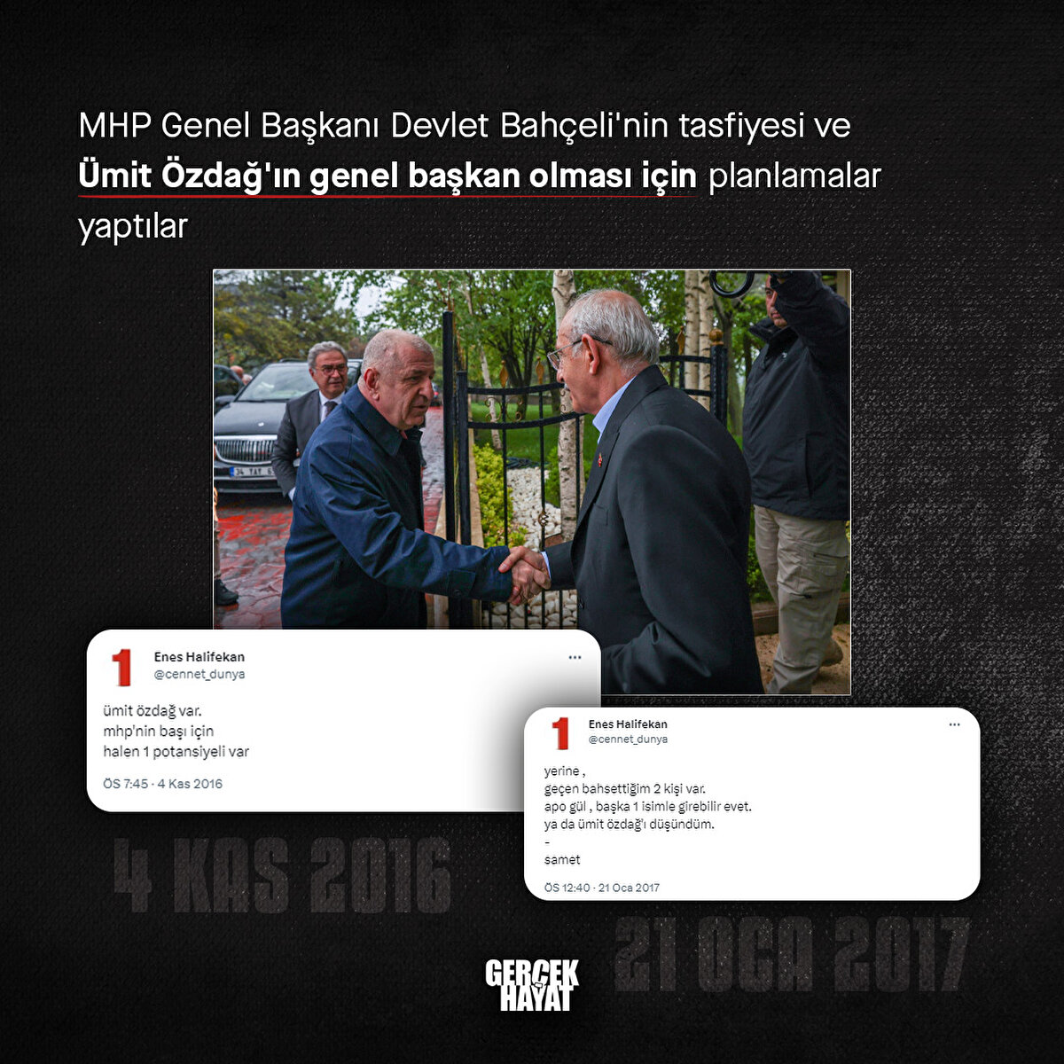 Bahçeli'nin tasfiyesi ve Ümit Özdağ'ın genel başkan olması için planlamalar yaptılar