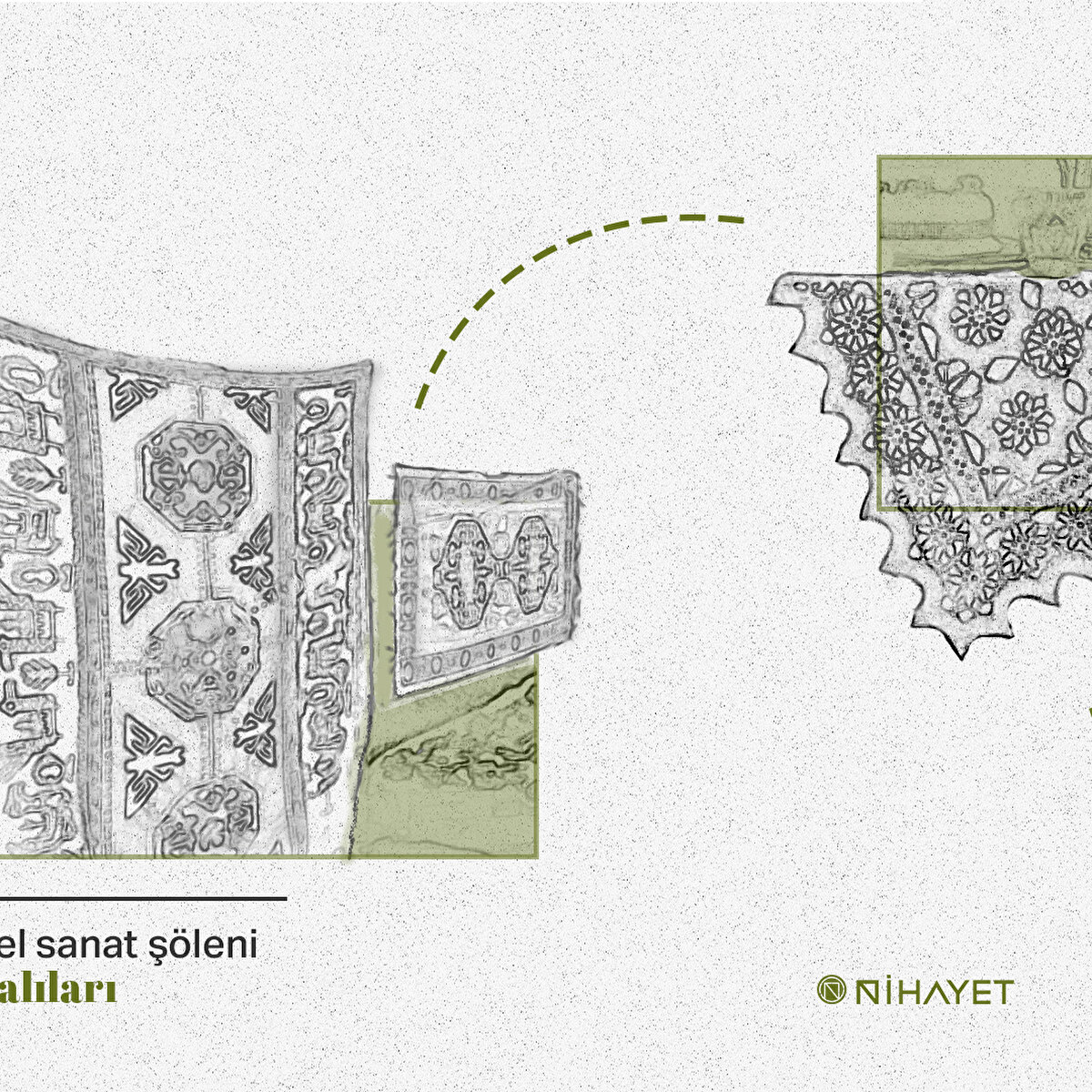 Bir görsel sanat şöleni; duvar halıları