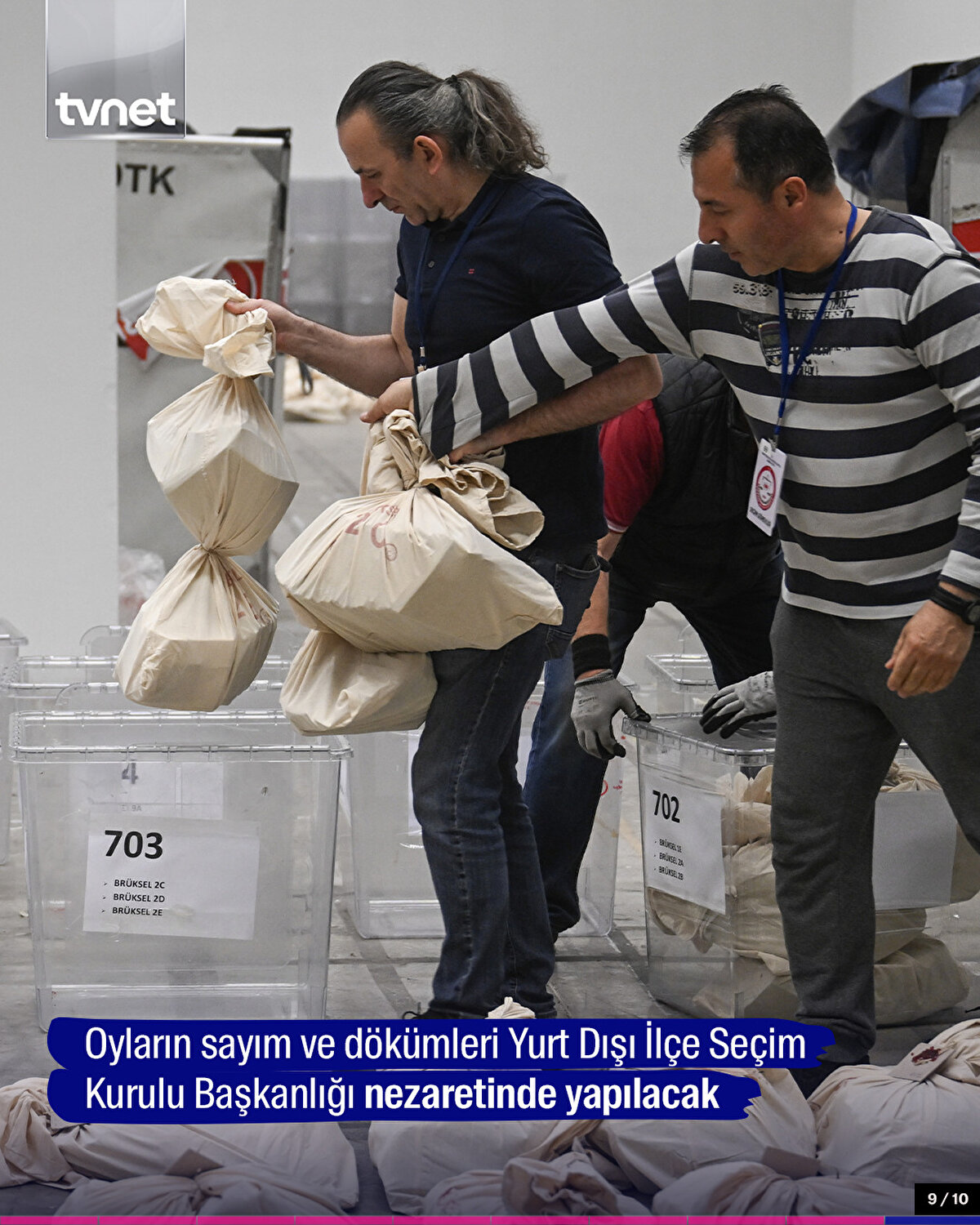 Oyların sayım ve dökümleri Yurt Dışı İlçe Seçim Kurulu Başkanlığı nezaretinde yapılacak