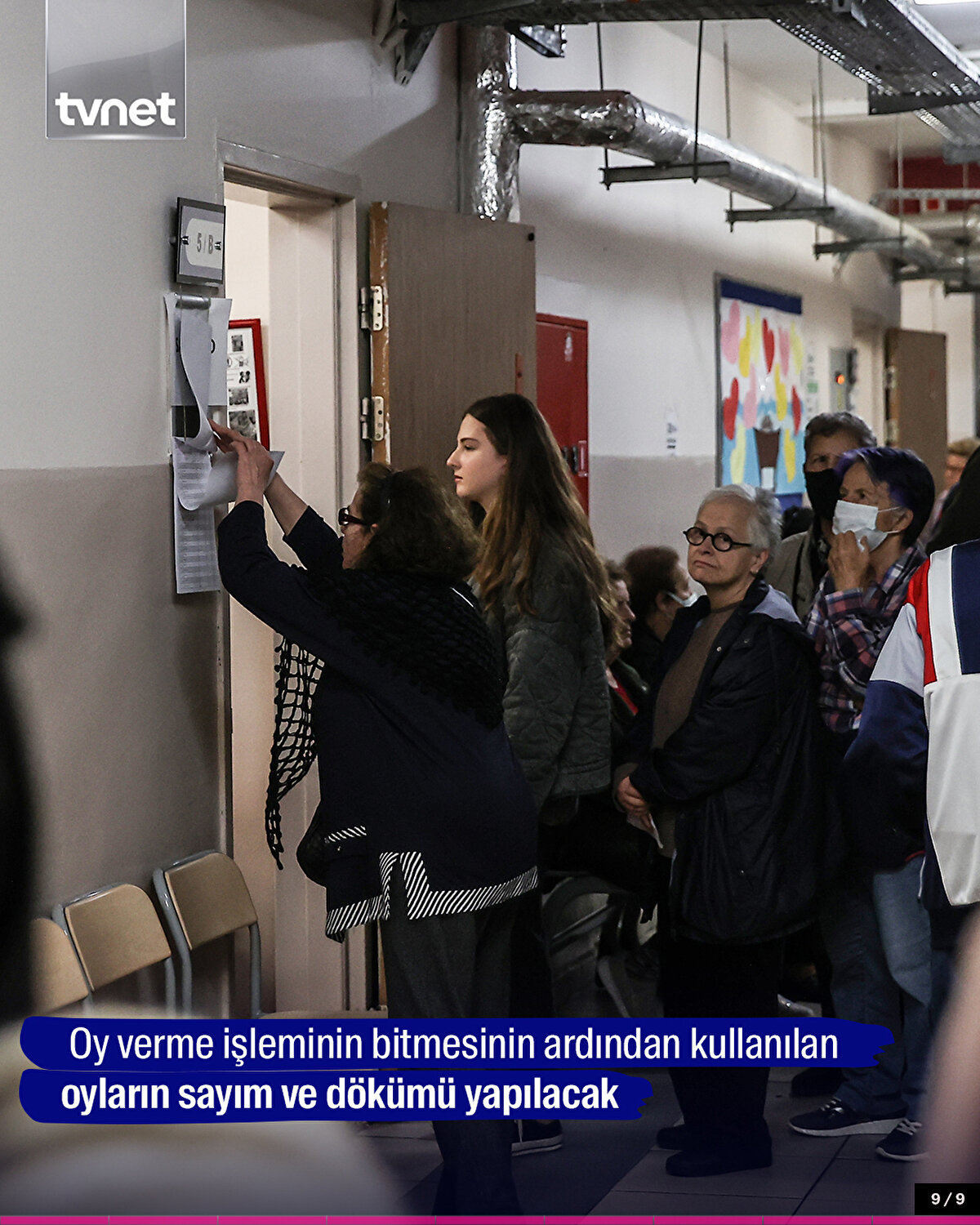 Oy verme işleminin bitmesinin ardından kullanılan oyların sayım ve dökümü yapılacak