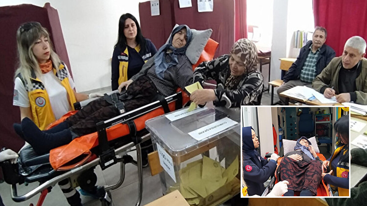 İl Sağlık Müdürlüğü, hasta ve yatalak seçmenlerin sandığa taşınması için kent genelinde çalışma başlattı.