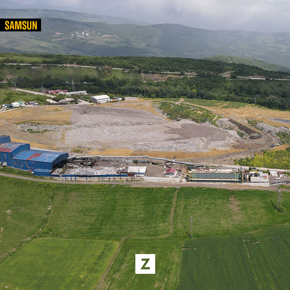 Samsun Büyükşehir Belediyesi, Katı Atık Depolama Sahası'nda elektrik ve gübre üretecek yeni bir tesisi daha hayata geçiriyor.<br>