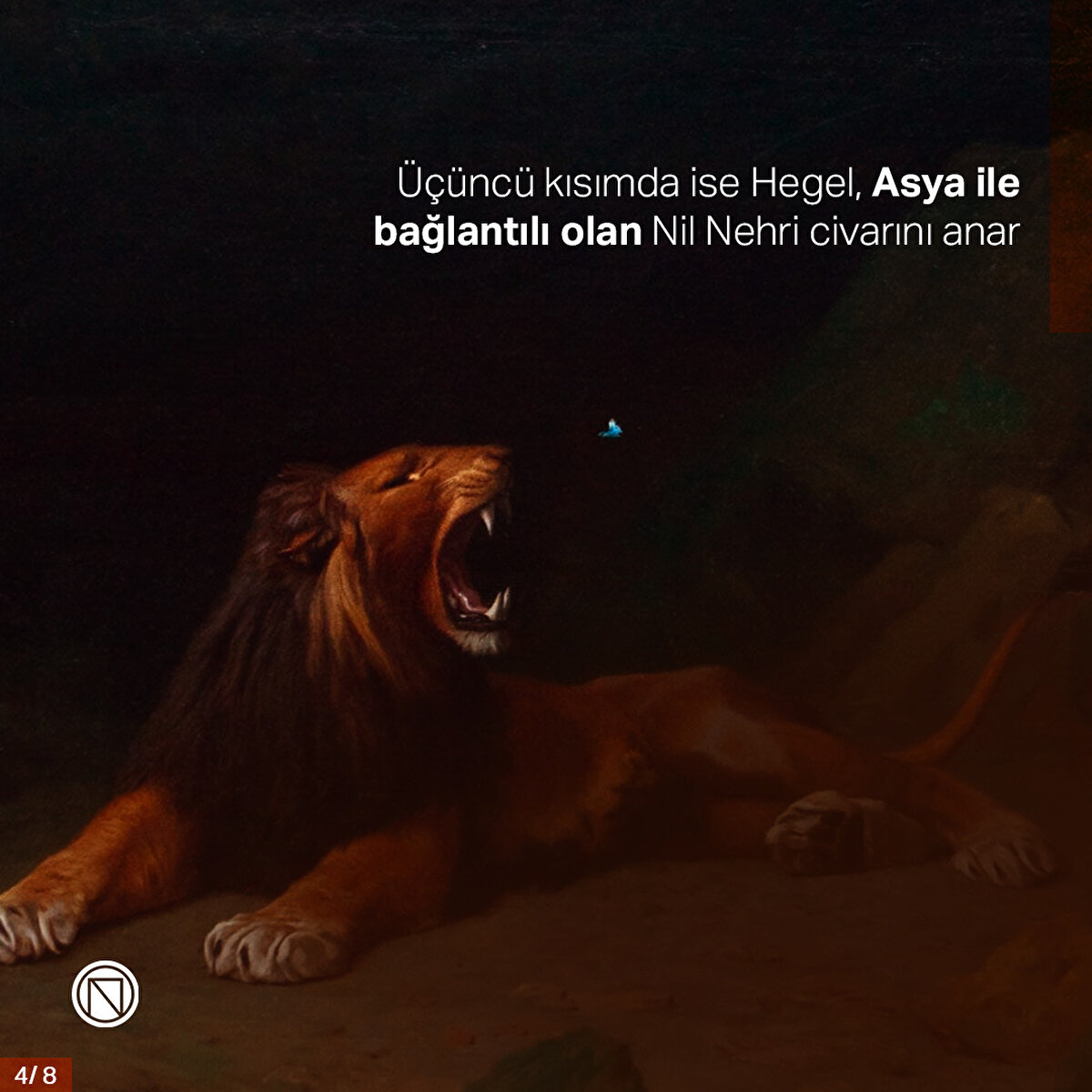 Üçüncü kısımda ise Hegel, Asya ile bağlantılı olan Nil Nehri civarını anar