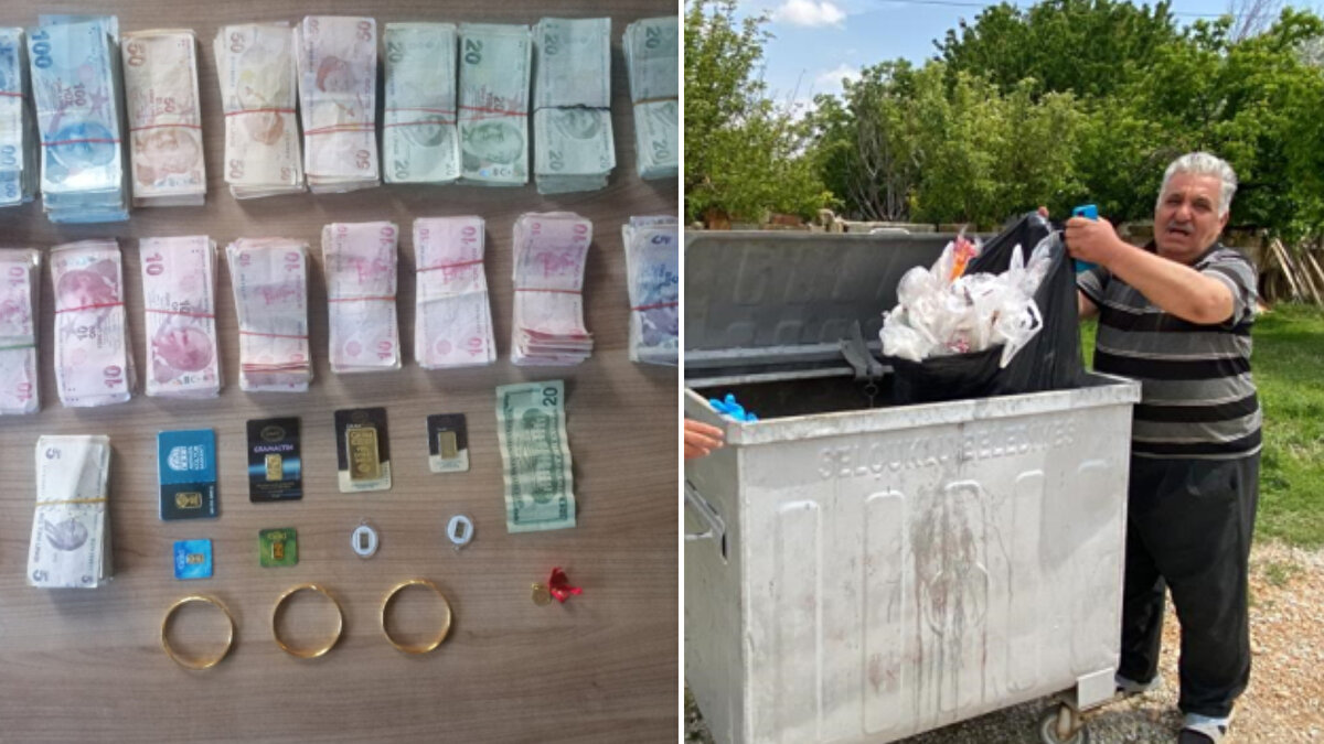 Selçuklu ilçesinde oturan Mümine Göz, 25 Mayıs günü satmak için yeşil alanlardan sebze türü otları topladığı sırada içinde 400 bin lira para ve altın olan poşetini bir trafonun üzerine koydu. Geri döndüğünde poşetini yerinde bulamayan Mümine Göz, polise haber verdi.<br><br>