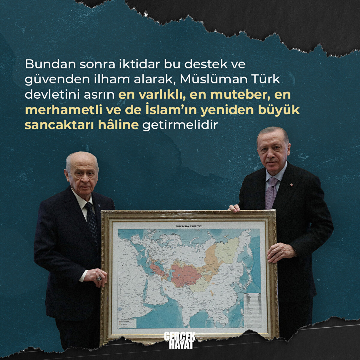 Bundan sonra iktidar, Müslüman Türk devletini İslam’ın yeniden büyük sancaktarı hâline getirmelidir
