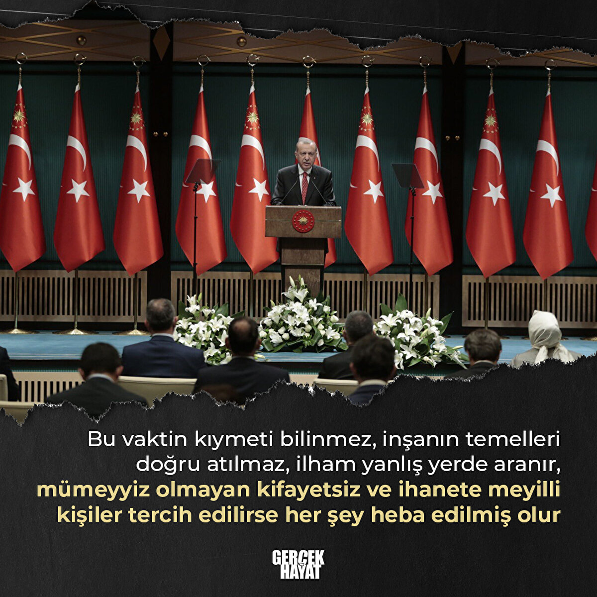 Bu vaktin kıymeti bilinmezse her şey heba edilmiş olur