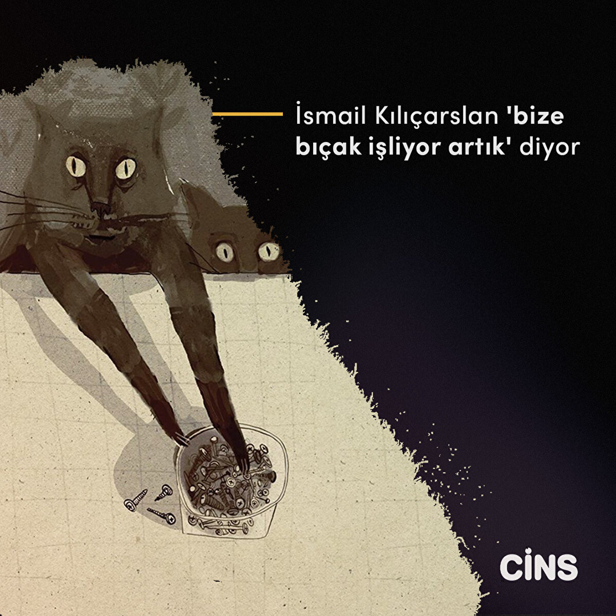 İsmail Kılıçarslan 'bize bıçak işliyor artık' diyor C