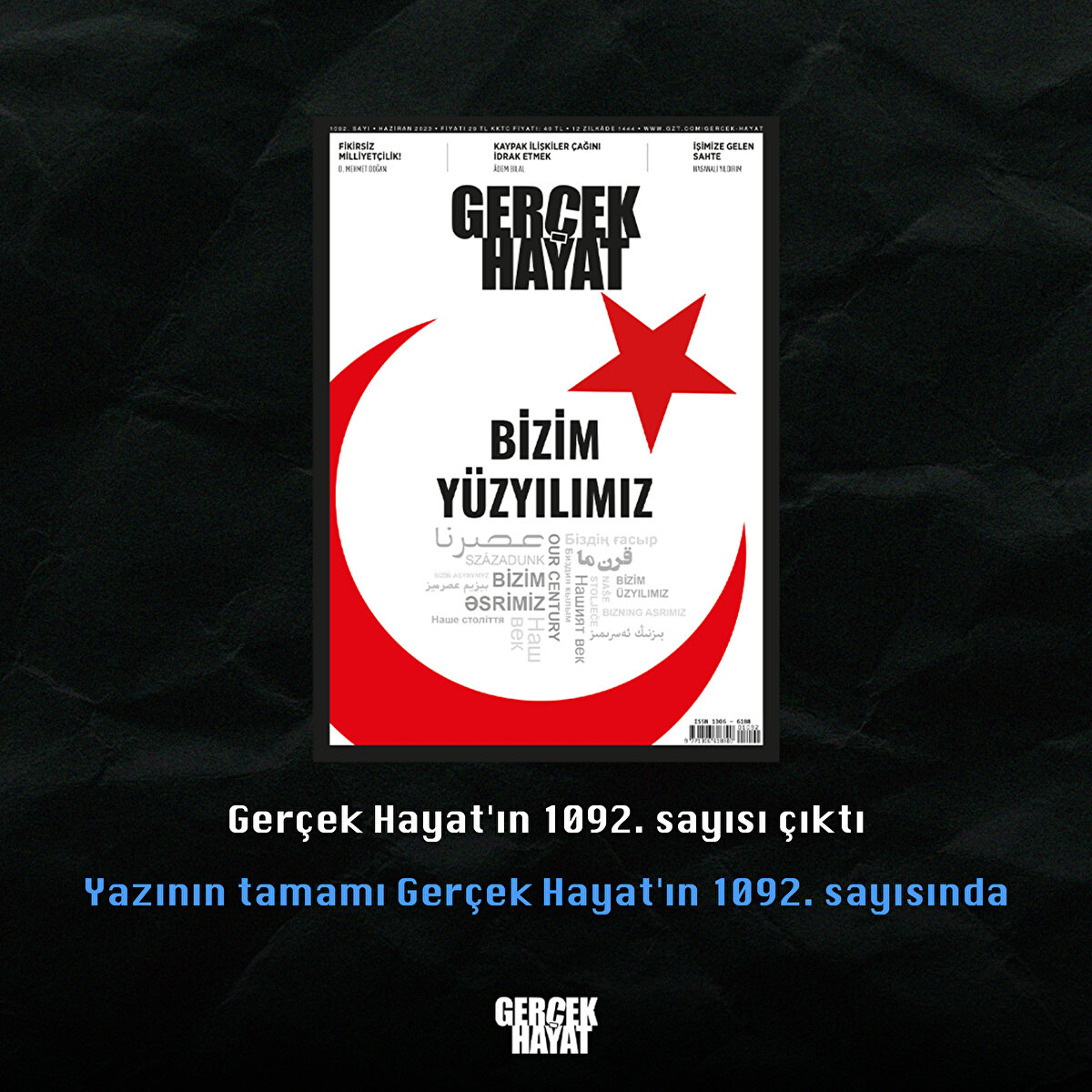 Gerçek Hayat'ın 1092. sayısı çıktı

Yazının tamamı Gerçek Hayat'ın 1092. sayısında
