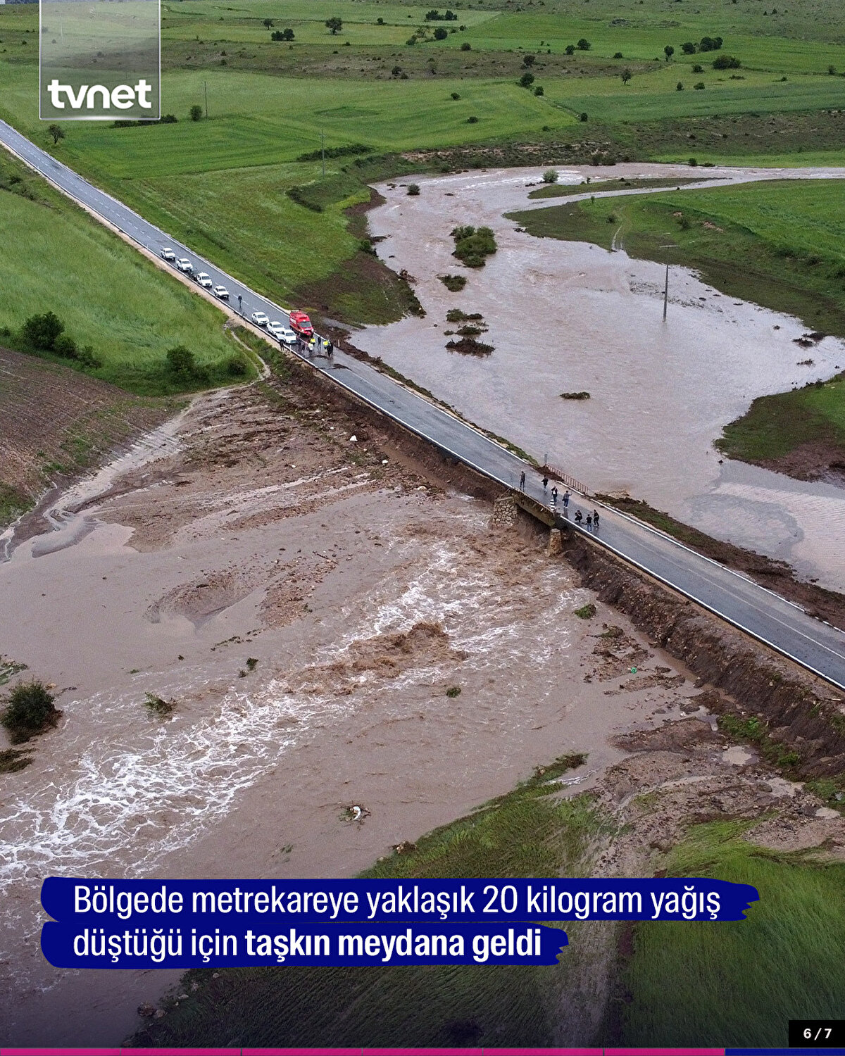 Bölgede metrekareye yaklaşık 20 kilogram yağış düştüğü için taşkın meydana geldi