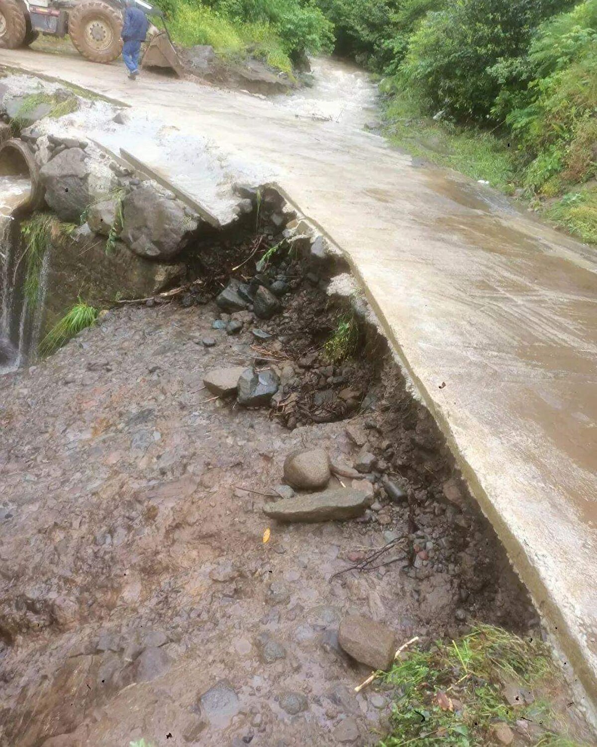 Heyelanlar nedeniyle ilçeye bağlı Yoğunoluk, Devecik, Şenbolluk, Başönü ve Kaynartaş mahalle yolları ulaşıma kapandı. Bazı noktalarda fındık bahçeleri de zarar gördü.