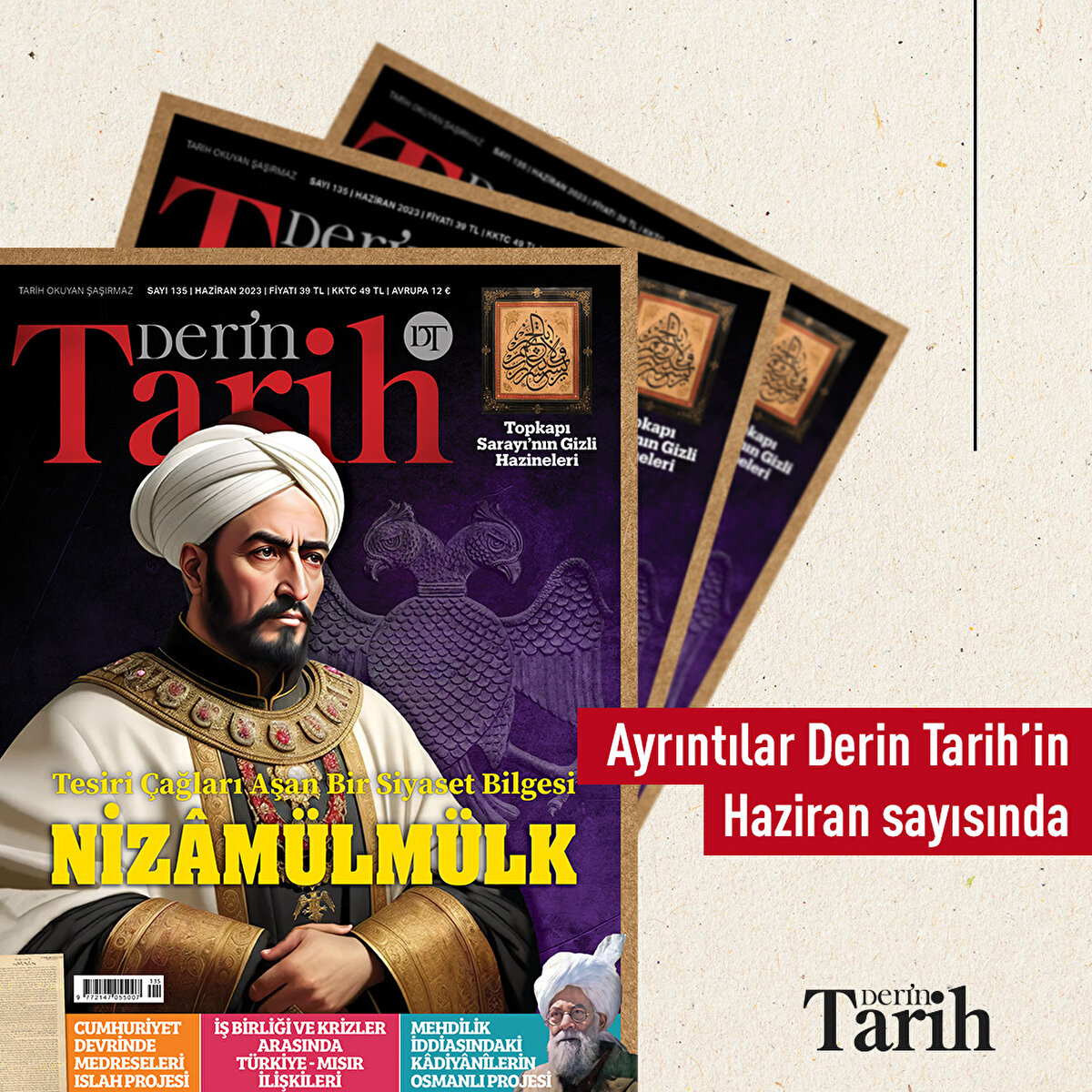 Ayrıntılar Derin Tarih’in Haziran sayısında