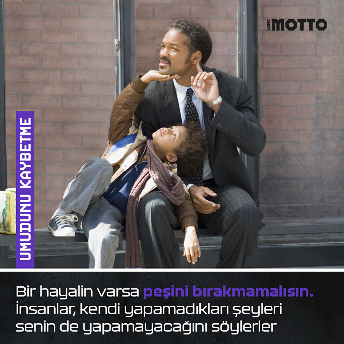 Umudunu Kaybetme:
Bir hayalin varsa peşini bırakmamalısın. İnsanlar, kendi yapamadıkları şeyleri senin de yapamayacağını söylerler