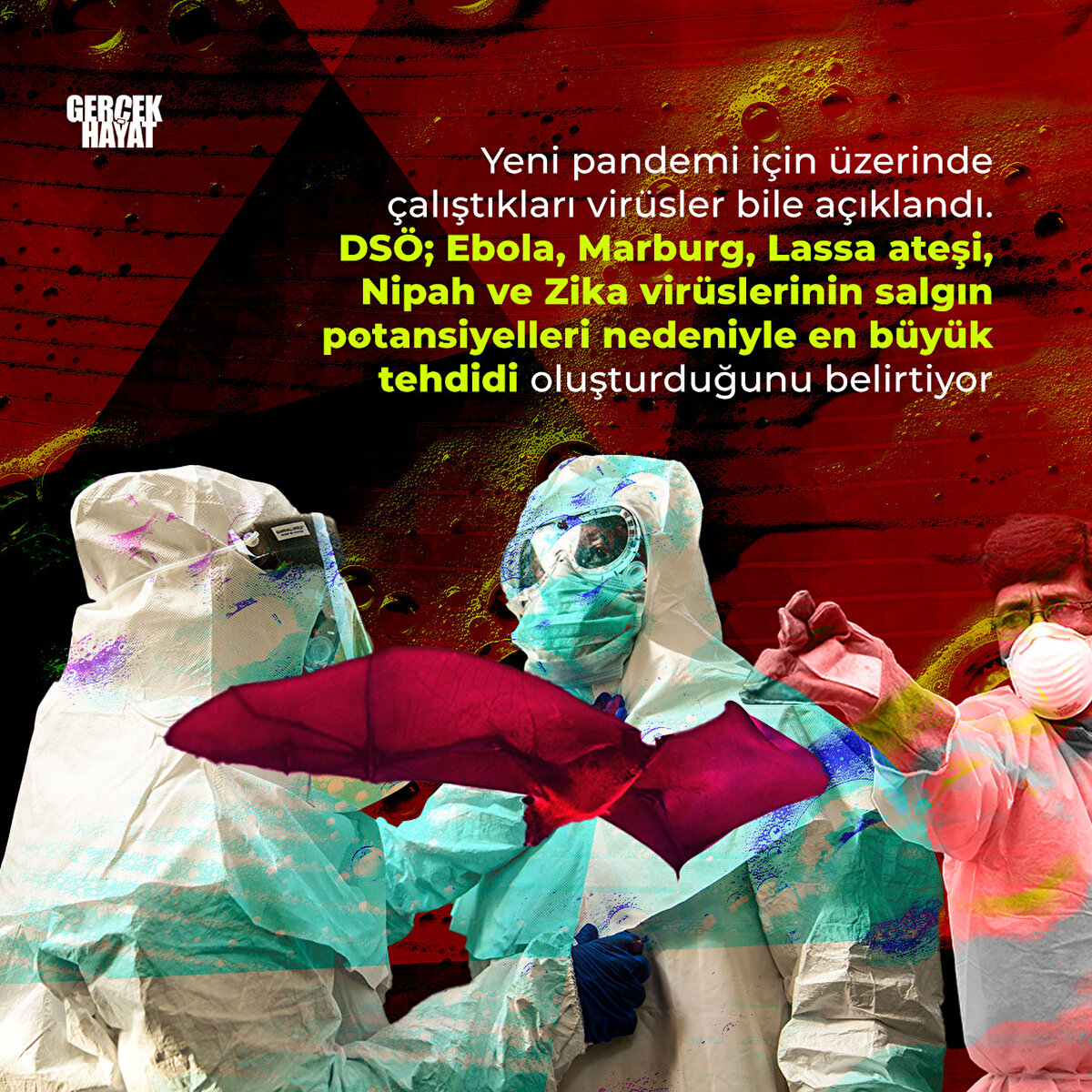 DSÖ; Ebola, Marburg, Lassa ateşi, Nipah ve Zika virüslerinin en büyük tehdidi oluşturduğunu belirtiyor