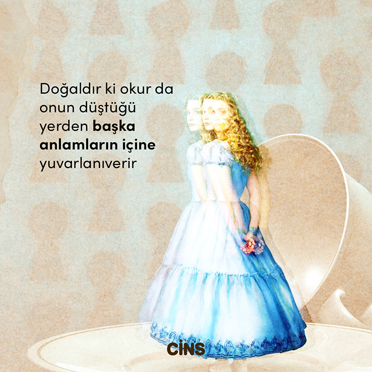 Doğaldır ki okur da onun düştüğü yerden başka anlamların içine yuvarlanıverir