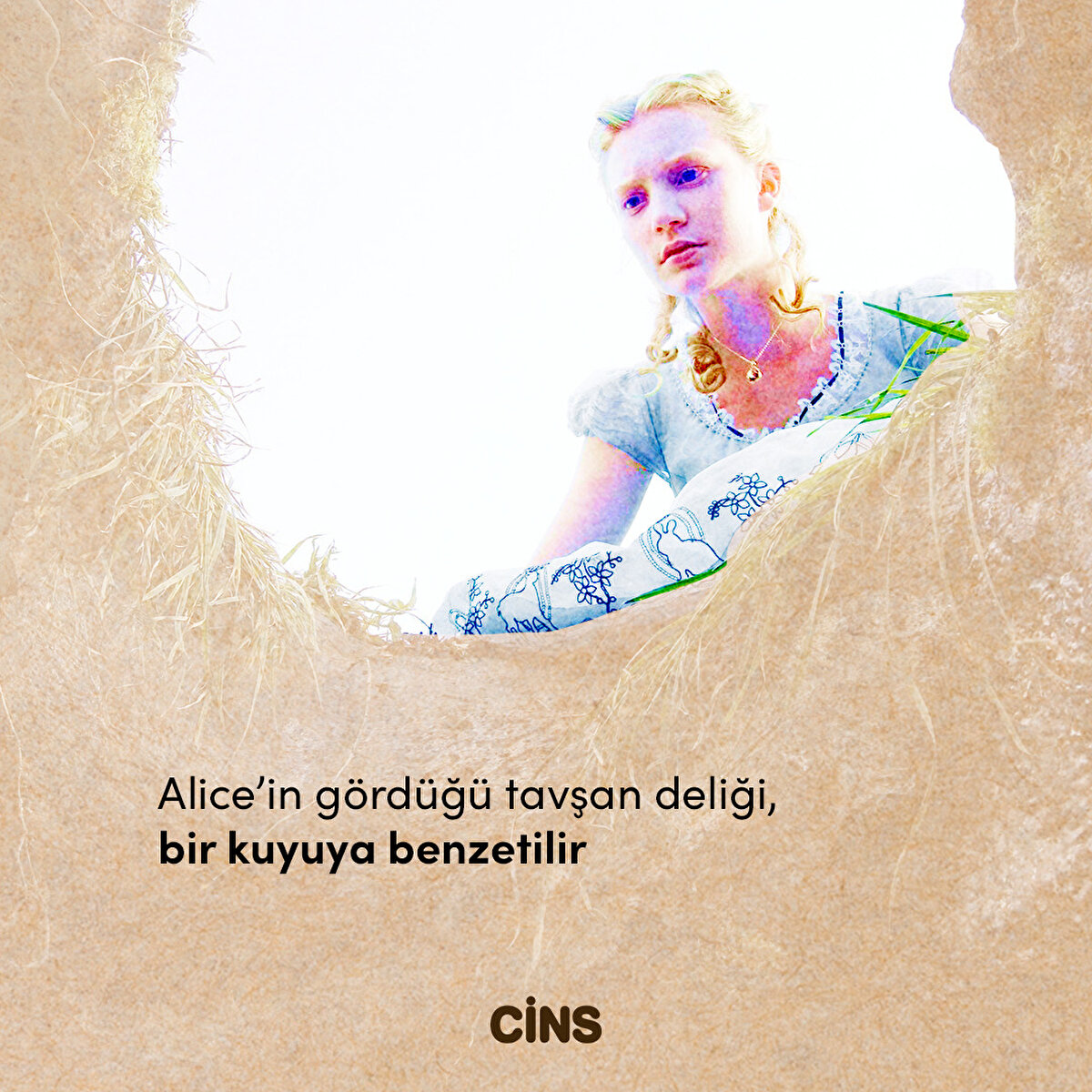 Alice’in gördüğü tavşan deliği, bir kuyuya benzetilir