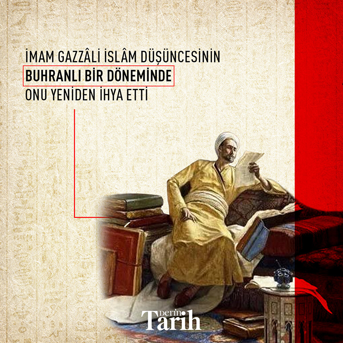 İmam Gazzâli İslâm düşüncesinin buhranlı bir döneminde onu yeniden ihya etti