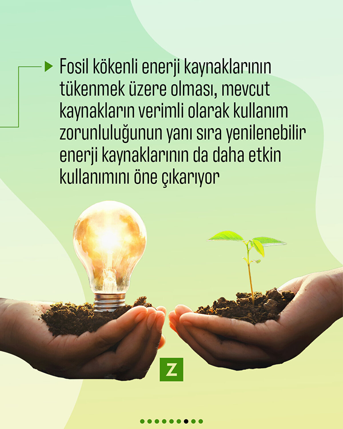 Fosil kökenli enerji kaynaklarının tükenmek üzere
olması, mevcut kaynakların verimli olarak kullanım zorunluluğunun yanı sıra yenilenebilir enerji kaynaklarının da daha etkin kullanımını öne çıkarıyor