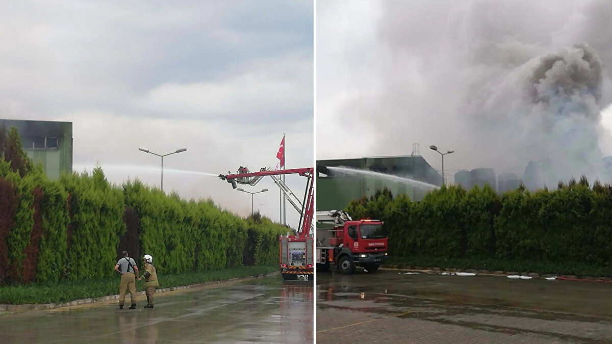 İzmir'in Kemalpaşa ilçesi Armutlu 85'inci Yıl Cumhuriyet Mahallesi'ndeki turşu fabrikasına saat 09.30 sıralarında yıldırım düştü.<br><br>