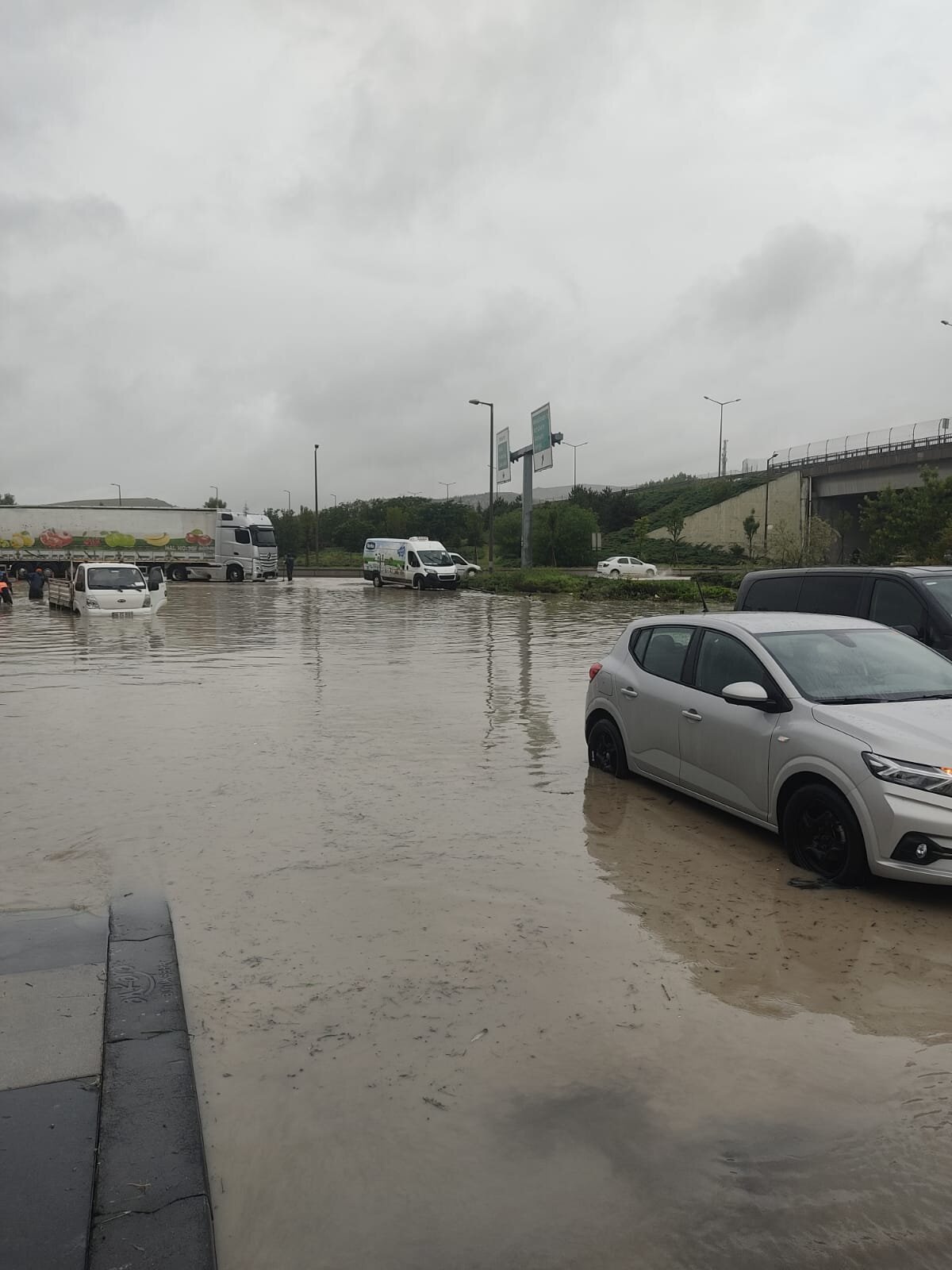 İhbar üzerine bölgeye Ankara Büyükşehir Belediyesi ile Karayolları Genel Müdürlüğü ekipleri sevk edildi.