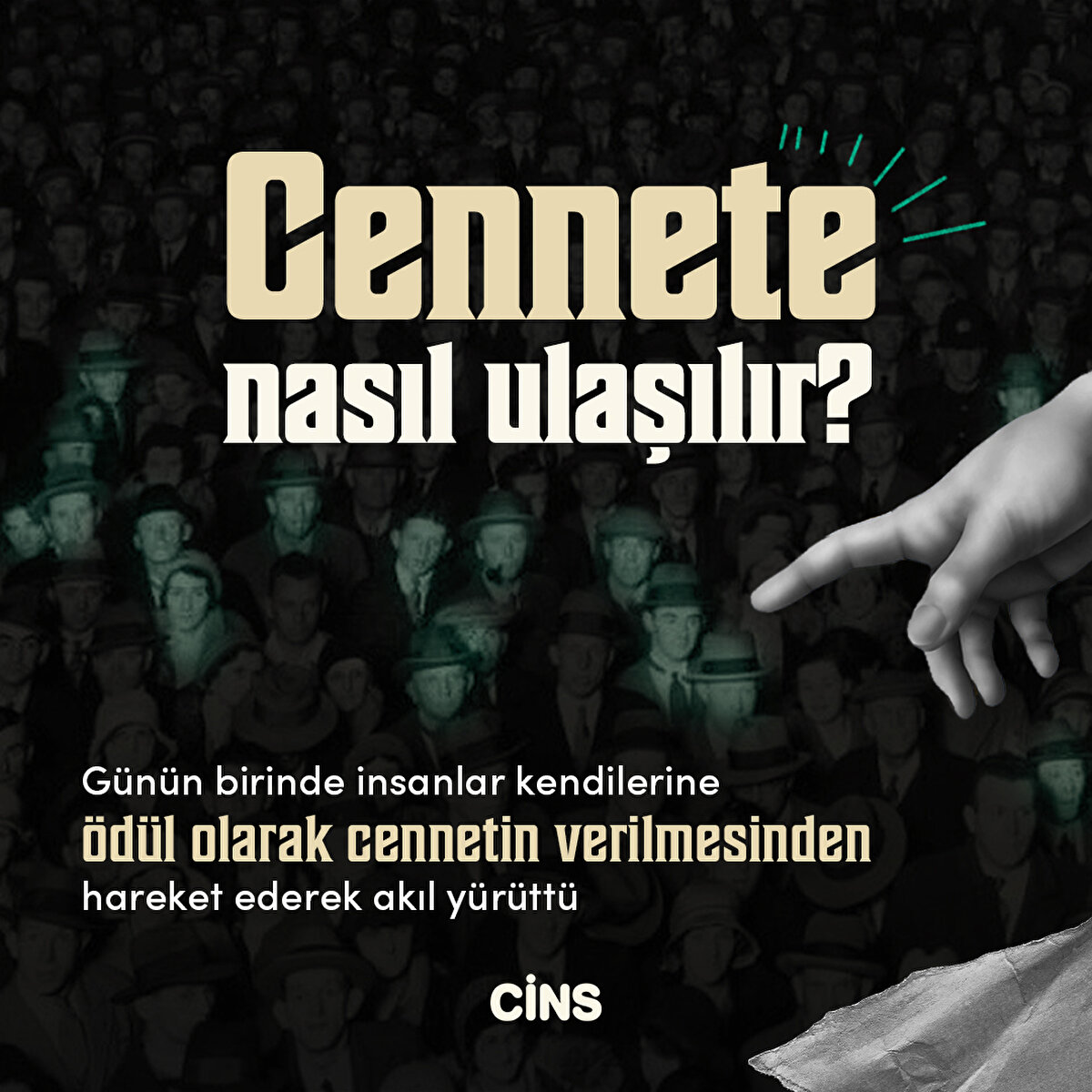 G&#252;n&#252;n birinde insanlar kendilerine &#246;d&#252;l olarak cennetin verilmesinden hareket ederek akıl y&#252;r&#252;tt&#252;