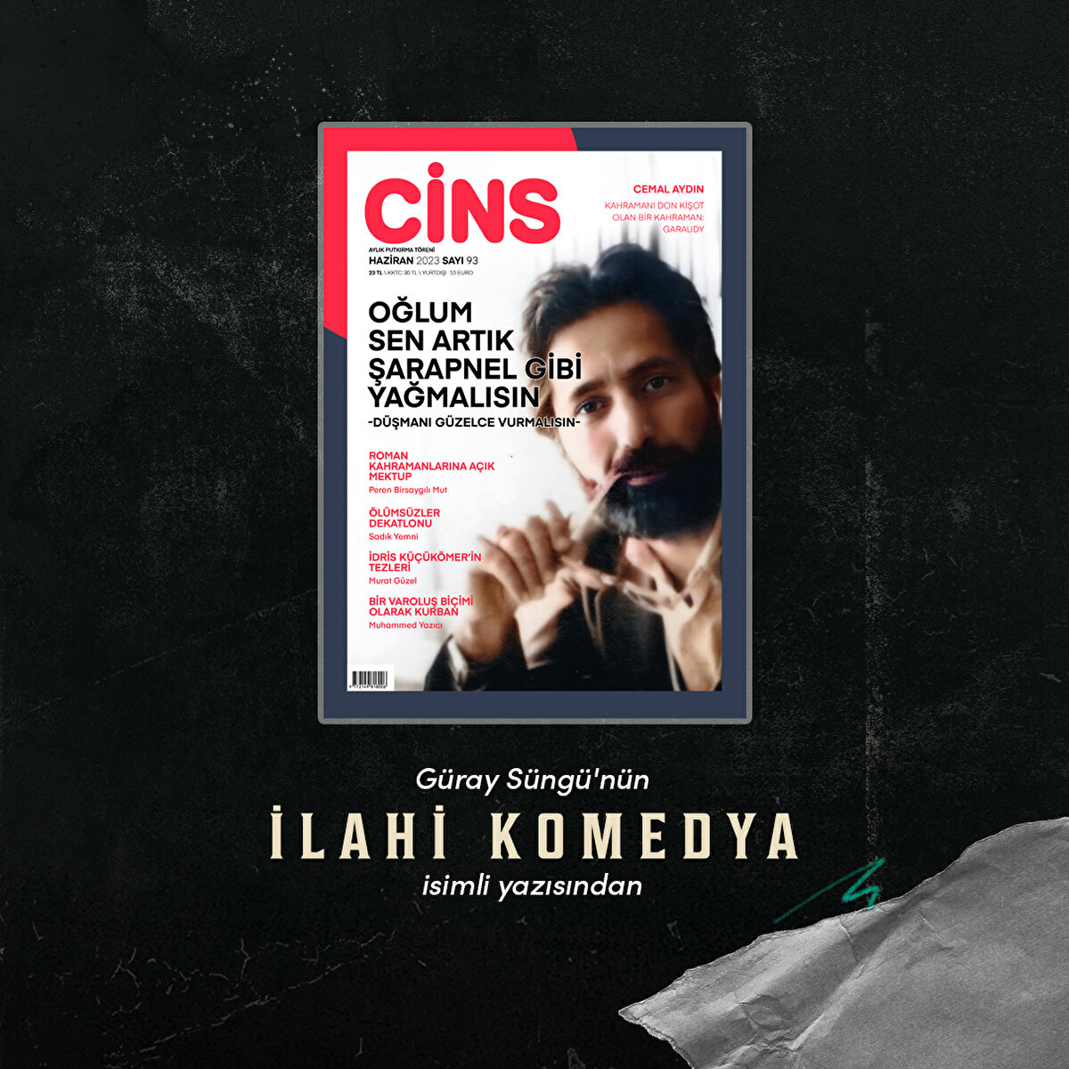 G&#252;ray S&#252;ng&#252;'n&#252;n İlahi Komedya isimli yazısından 