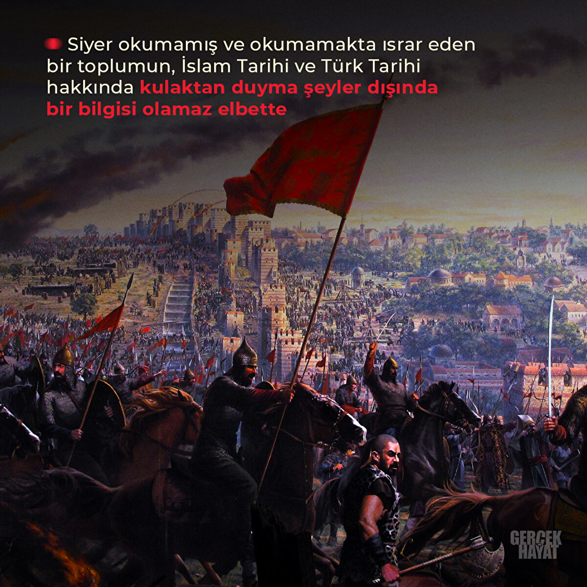 İslam Tarihi ve Türk Tarihi hakkında kulaktan duyma şeyler dışında bir bilgisi olamaz elbette