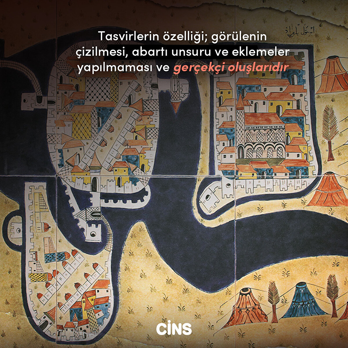 Tasvirlerin özelliği görülenin çizilmesi, abartı unsuru ve eklemeler yapılmaması ve gerçekçi oluşlarıdır