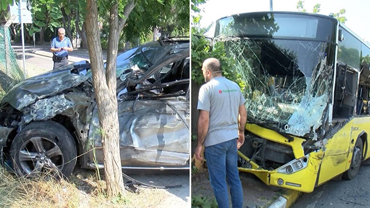 İddiaya göre; 34 KF 8650 plakalı cipin sürücüsü, 34 TP 5938 plakalı Gökhan Yıldız yönetimindeki İETT otobüsüne çarptı. 