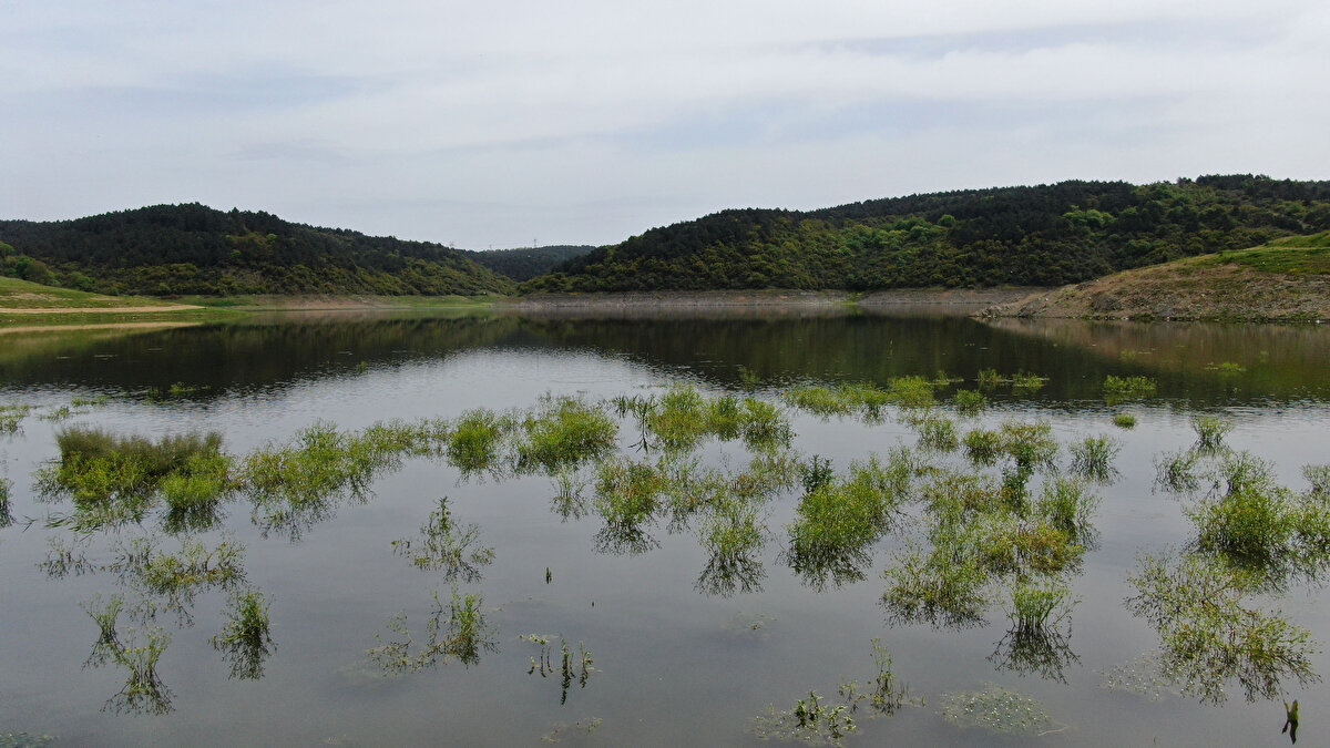 İKİ BARAJ ADETA KURUDU<br>İstanbul'a su sağlayan iki baraj ise adeta kurudu. Kazandere Barajında su seviyesi yüzde 3.62 olarak ölçülürken, Papuçdere barajında su seviyesi 3.35 olarak kayıtlara geçti. İstanbul'un en önemli barajlarından Ömer'li barajında ise doluluk oranı yüzde 76.7 oldu.
