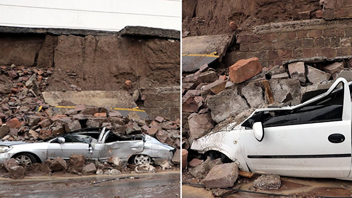 Kayseri'de dün öğle saatlerinde başlayan sağanak günlük yaşamı olumsuz etkiledi.