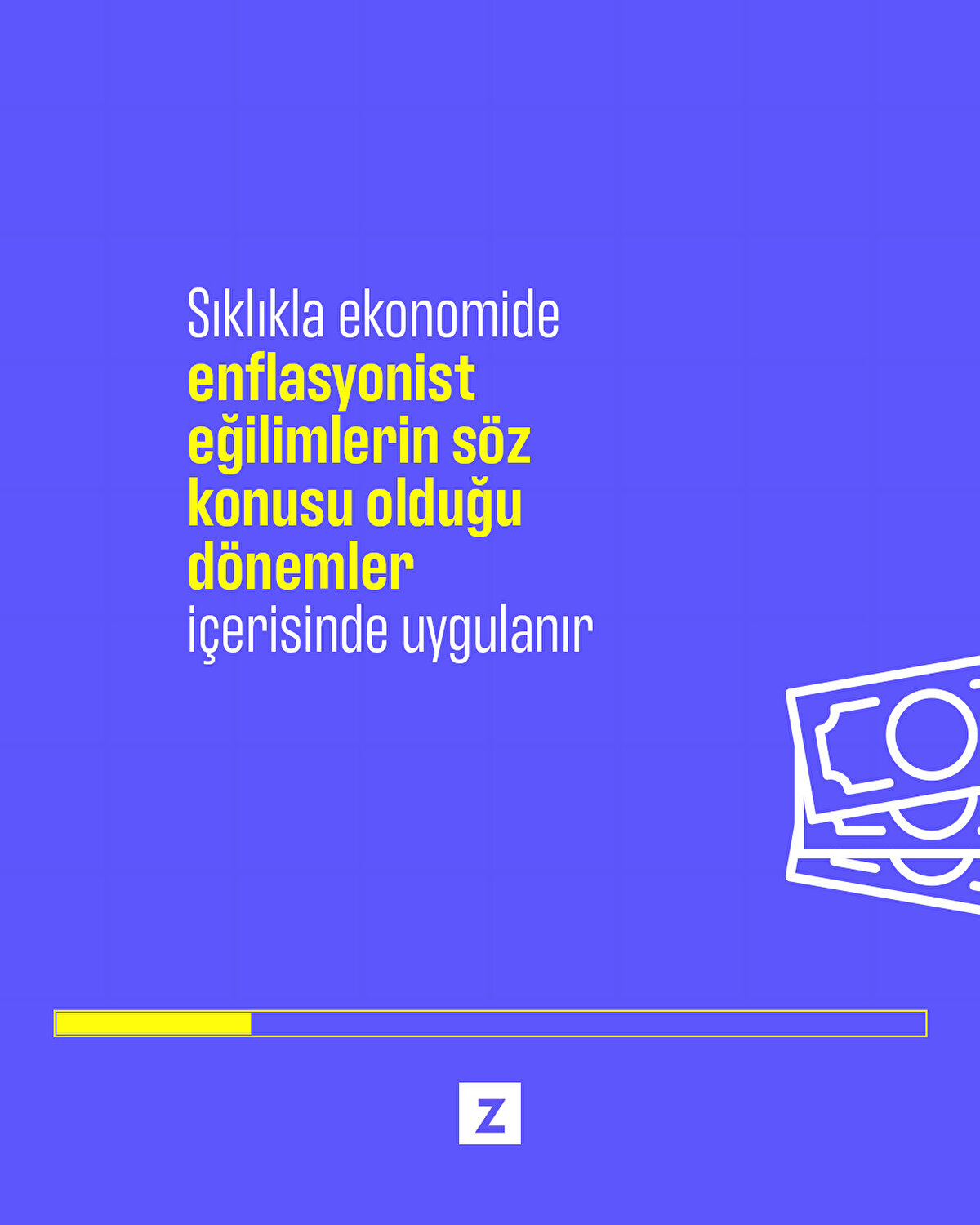 Sıklıkla ekonomide enflasyonist eğilimlerin söz konusu olduğu dönemler içerisinde uygulanır