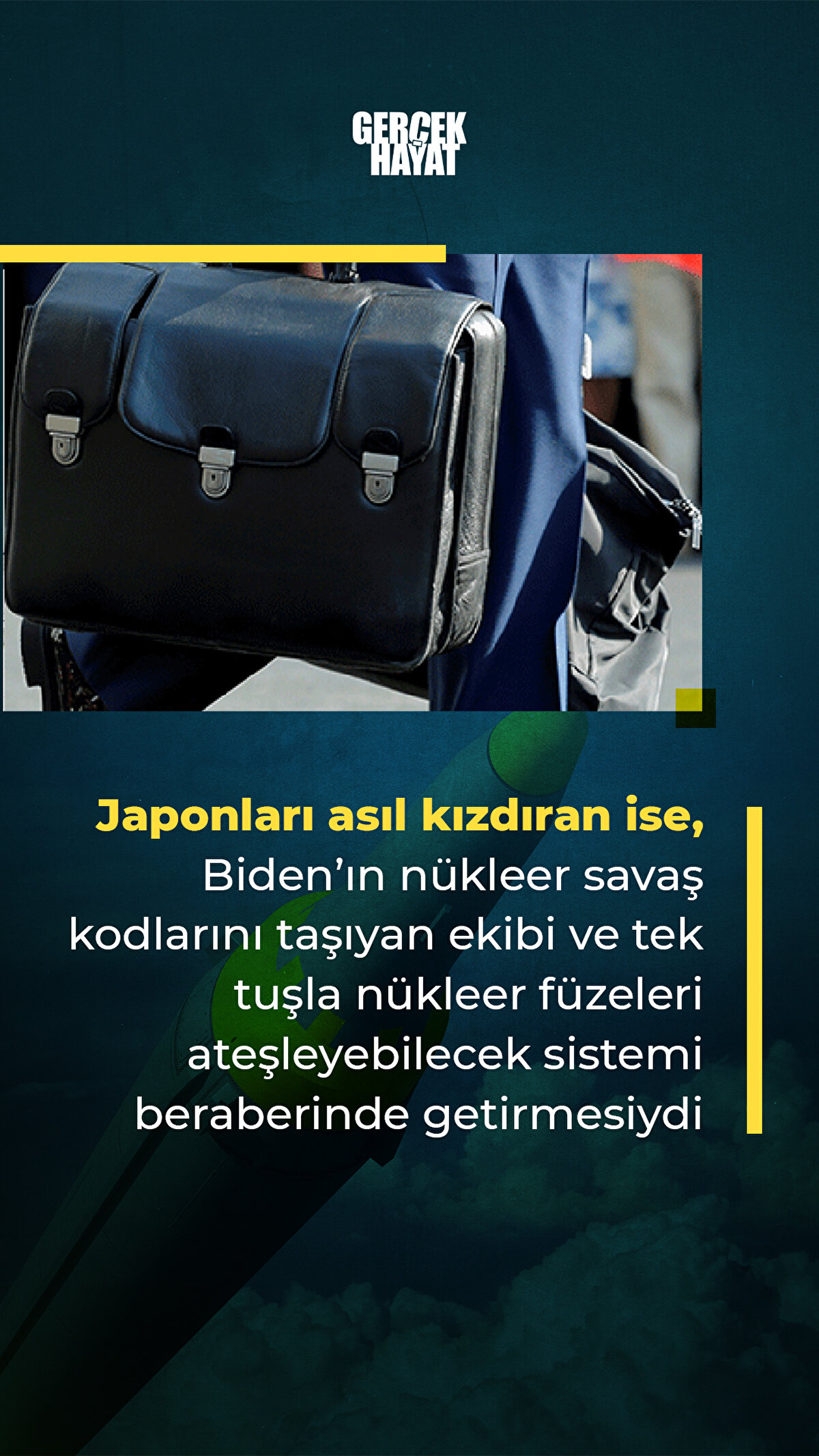 Biden, nükleer savaş kodlarını taşıyan ekibini de beraberinde getirmişti