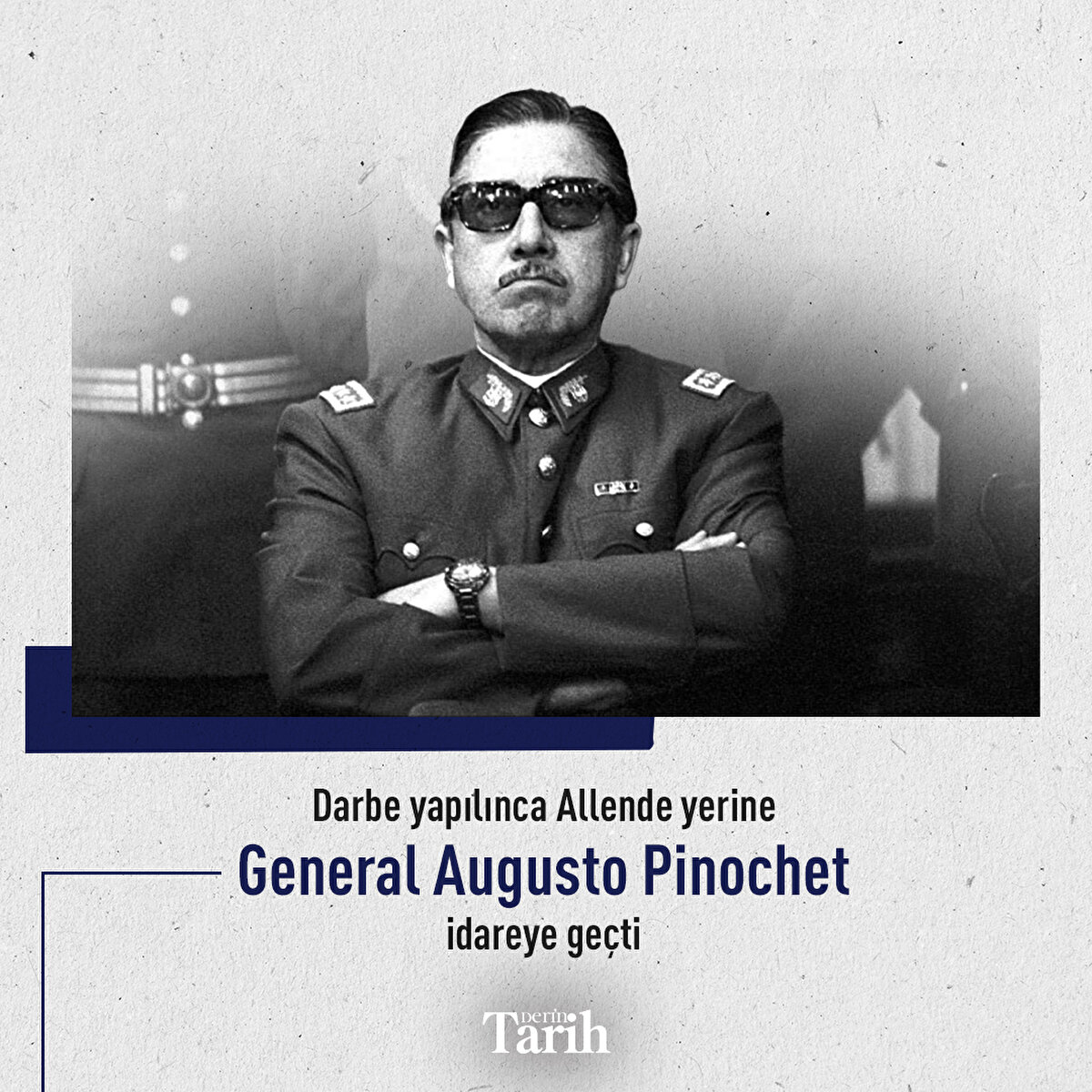  Darbe yapılınca Allende yerine General Augusto Pinochet idareye geçti