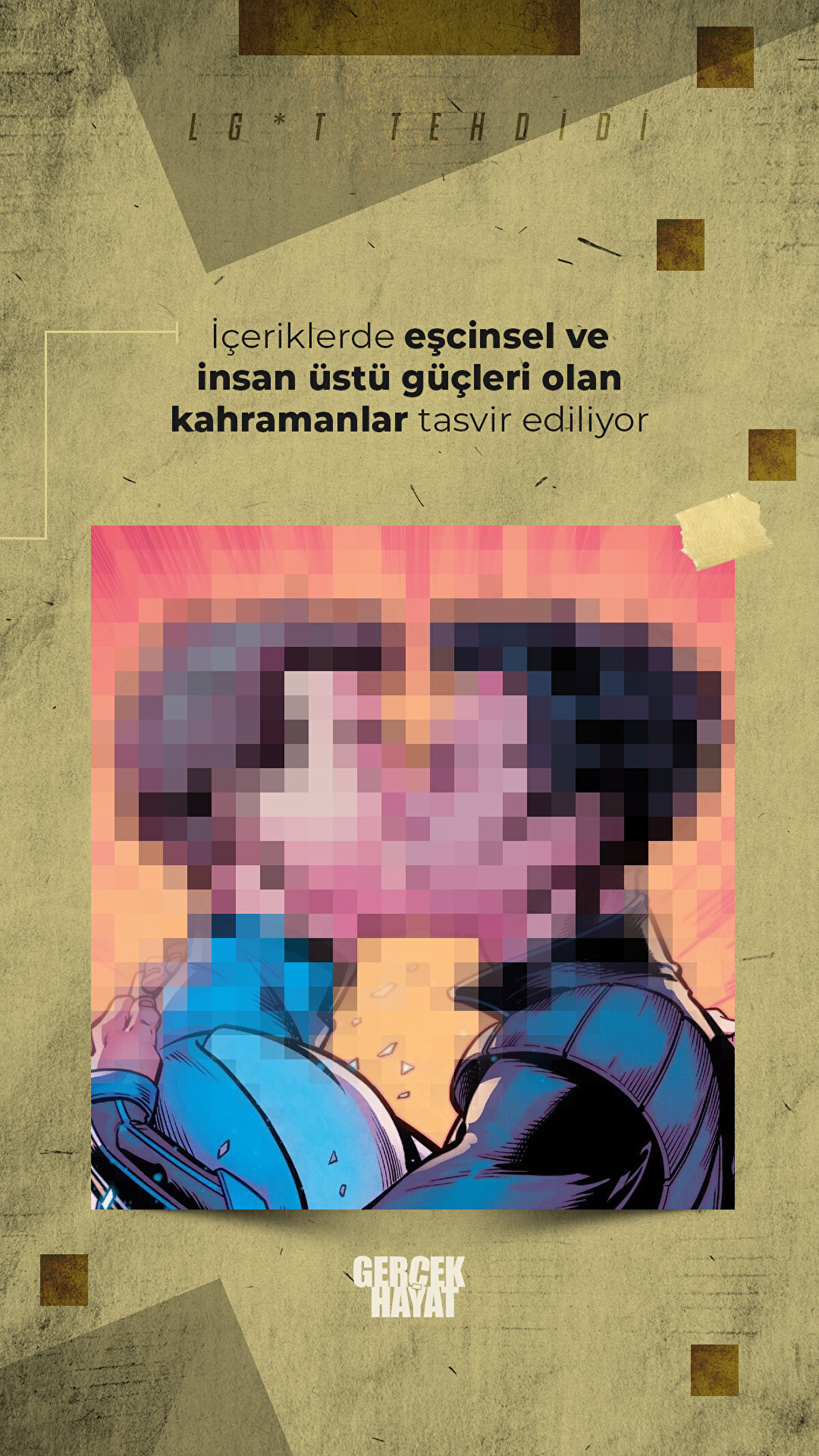 İçeriklerde eşcinsel kahramanlar tasvir ediliyor