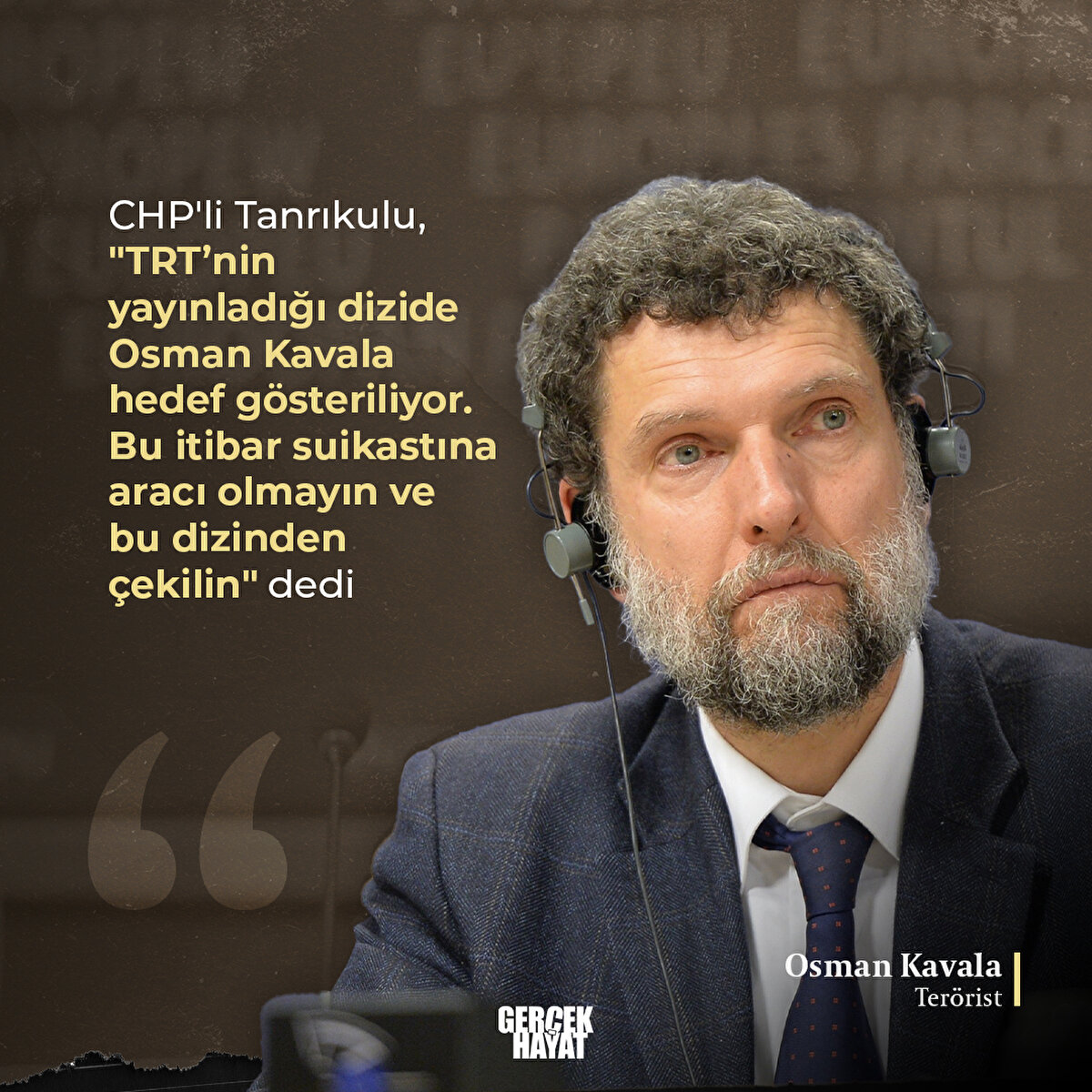 Tanrıkulu, "Bu itibar suikastına aracı olmayın" dedi