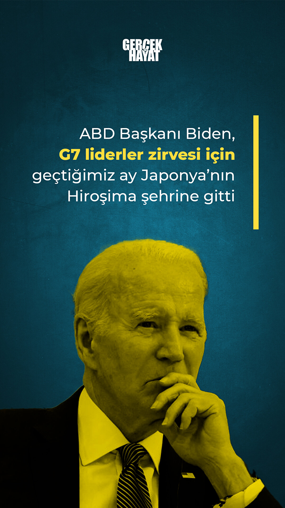 Biden, geçtiğimiz ay Japonya’nın Hiroşima şehrine gitti