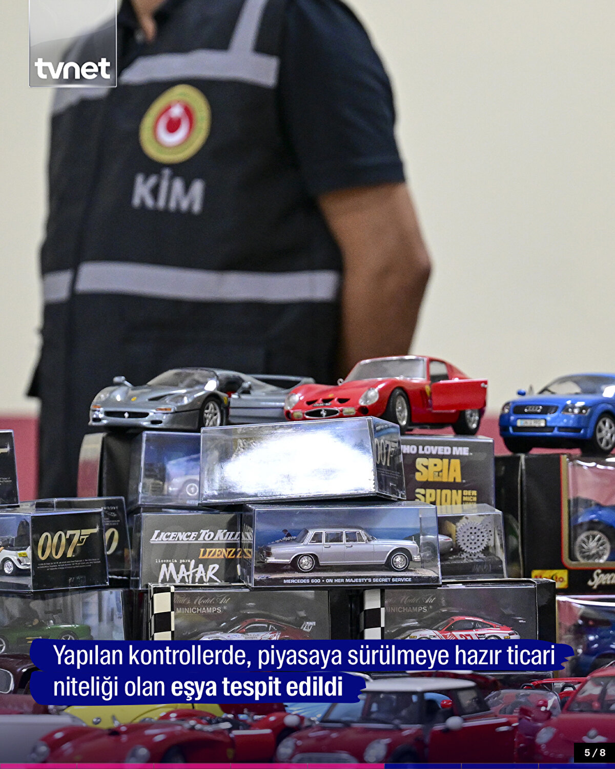 Yapılan kontrollerde, piyasaya sürülmeye hazır ticari niteliği olan eşya tespit edildi