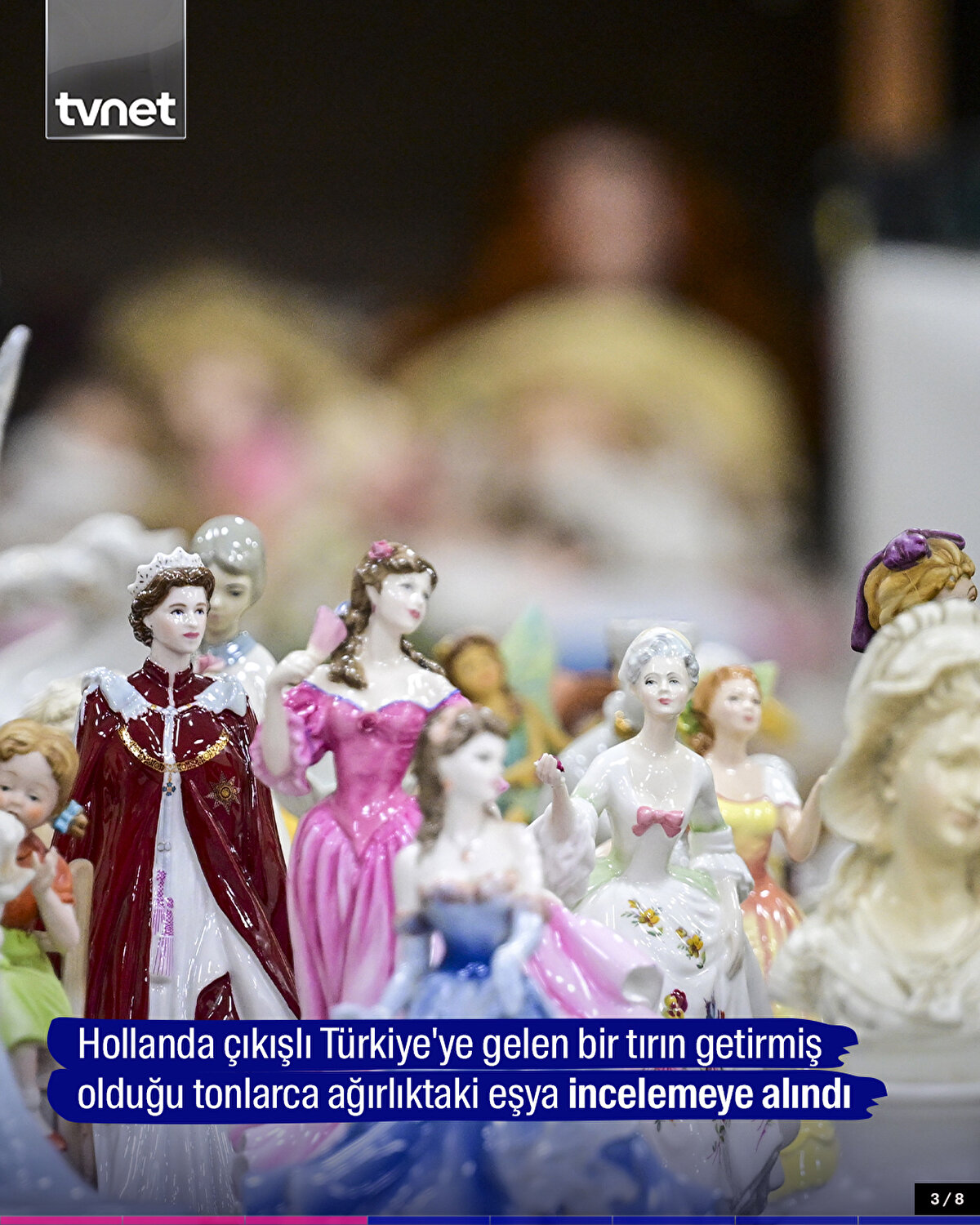 Hollanda çıkışlı Türkiye'ye gelen bir tırın getirmiş olduğu tonlarca ağırlıktaki eşya incelemeye alındı