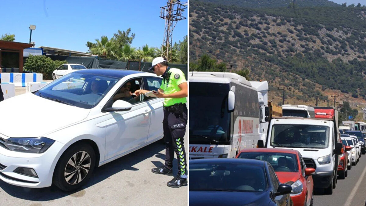 Bayram tatilini geçirmek üzere Muğla'ya gelen ziyaretçiler, turistik ilçeleri hareketlendirdi.<br><br>Bodrum ilçesinde trafik yoğunluğu oluştu.<br><br>