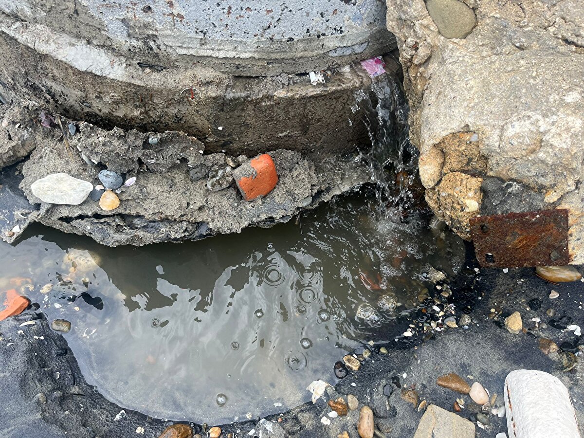 30 yıldır Sancaktepe Mahallesi'nde yaşayan Hasan Şentürk, "Burası en az 2 senedir böyle. Patlıyor, gelip tamir ediyorlar. Daha sonra tekrar patlıyor, tekrar deniz bu hale geliyor. Buradaki bütün rögarlar patlıyor. Evimi yeni yaptırdığım halde tuvaletlerimden ciddi bir lağım kokusu geliyor. Bir yağmur yağınca bu hale geliyor. Burası kalabalık olunca yukarıdaki banyo yapanlardan tekrar rögarlar patlıyor" dedi.