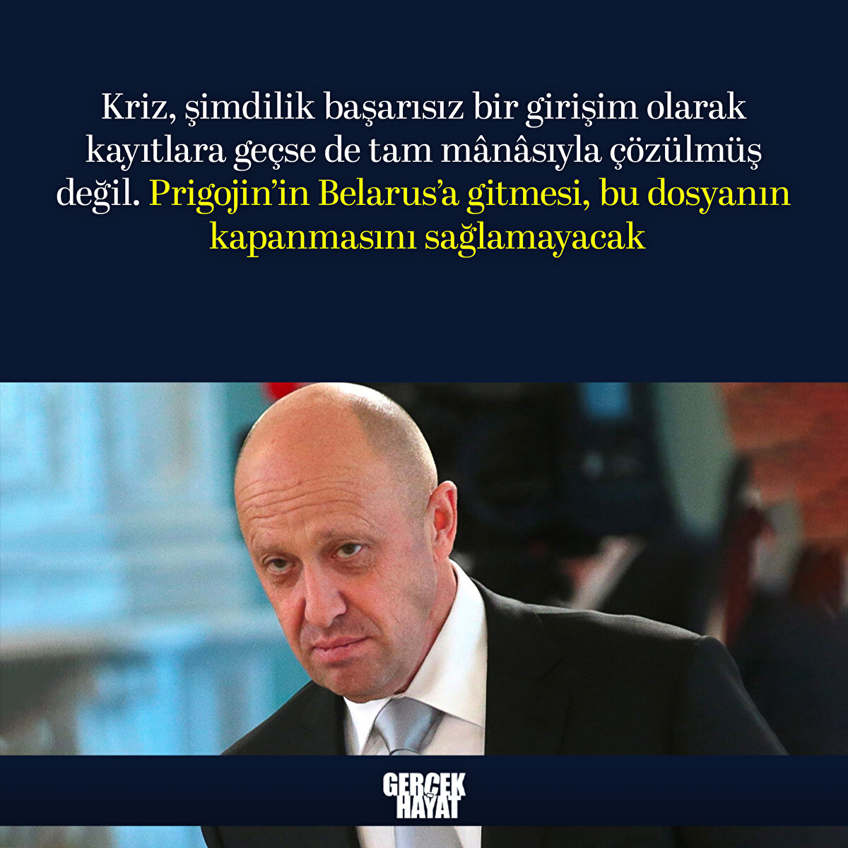 Kriz tam mânâsıyla çözülmüş değil