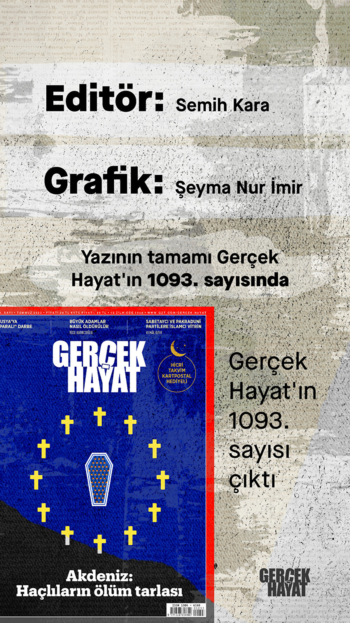 Gerçek Hayat'ın 1093. sayısı çıktı