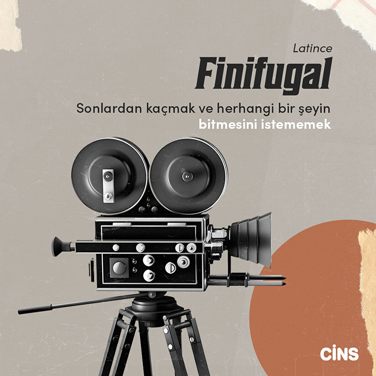 Finifugal:
Sonlardan kaçmak ve herhangi bir şeyin bitmesini istememek 