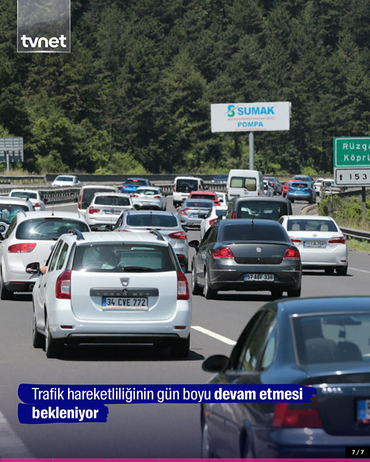 Trafik hareketliliğinin gün boyu devam etmesi bekleniyor
